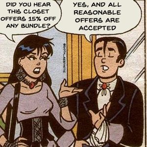 MAKE AN OFFER! Automatic 15% off any 3 items!